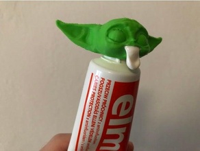 bebek Yoda Elmex diş macunu kusmak Sarı 3d print model - Mito3D