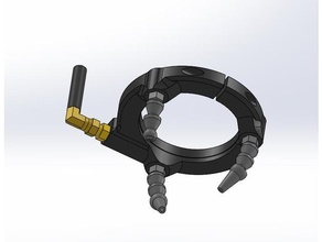 coolant ring - kss verteiler cnc milling machine hose cooling drilling 3d print model - Mito3D
