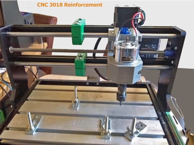 cnc 3018 renforcement cnc3018 cnc3018pro pro machine Cadre entretoise minicnc3018 broche axis 3D print model - Mito3D
