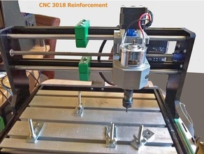 cnc 3018 reinforcement cnc3018 cnc3018pro pro machine frame brace minicnc3018 spindle x-axis 3d print model - Mito3D