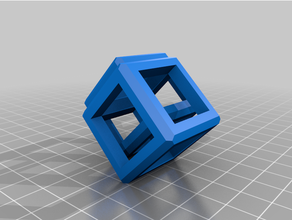 entrelazado cubitos agitarse divertido juego mecánico juguete 3d print model - Mito3D
