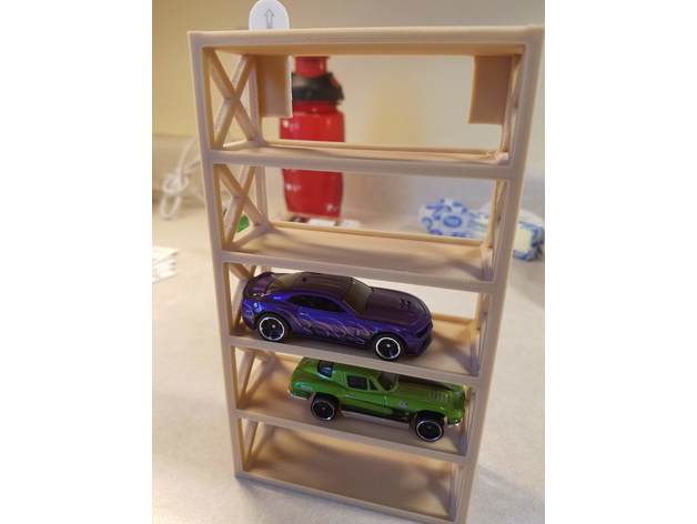 hot wheels wall tower- command strips 164 car diaplay hotwheels matchbox stand tower 3D print model - Mito3D