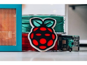 raspberry pi logo multiple colors 3d print model - Mito3D