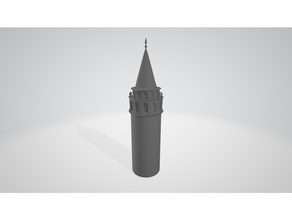 Torre galata Galatatower 3d print model - Mito3D