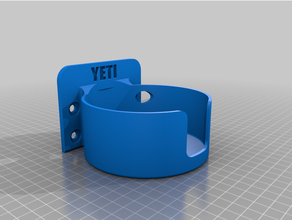 yeti café tablero soporte montar 3d print model - Mito3D