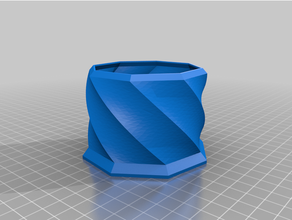 Twist Container einstellen Box 3d print model - Mito3D