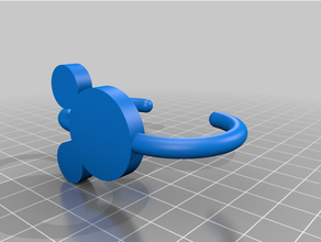 mickey Maus Dusche Vorhang Haken Disney 3d print model - Mito3D