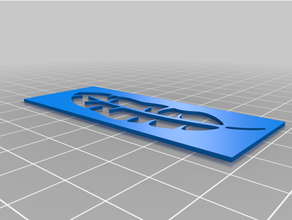 Blatt Vorlage Schablone 3d print model - Mito3D