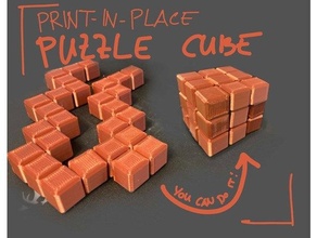 snake puzzle cube birthday challenge christmas fidget gift rotating rubiks 3d print model - Mito3D