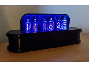 nixie orologio alloggi 3d print model - Mito3D