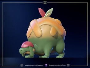 appletun Pokemon applin personalizzato fan art Pikachu figure video gioco videogiochi zukan 3d print model - Mito3D