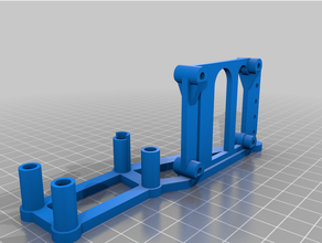 anycubic i3 mega mega-s double vertical mosfet holder mount hotbed hotend 3d print model - Mito3D