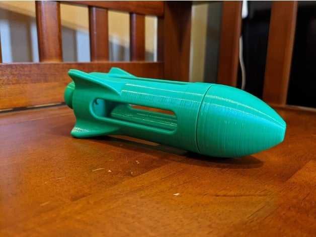 brinquedo screw together foguete 3D print model - Mito3D