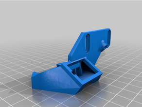 remix hemera volcano 5015 fan shroud - simple duct cooling e3dhemera e3d 3d print model - Mito3D