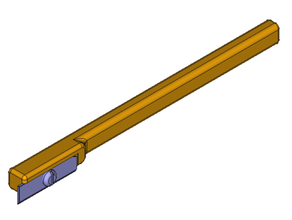 desbarbado herramienta plastico partes espada soporte refinamiento 3d print model - Mito3D