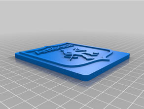 america cali cup pad 3d print model - Mito3D