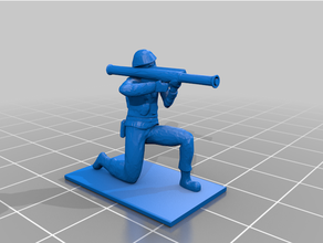 bazookaman bazooka man 3d print model - Mito3D