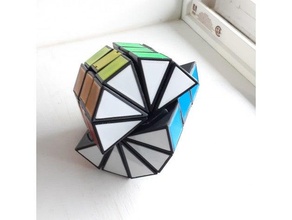 decagonale prisma tortuoso puzzle 3d rubik cubo 3d print model - Mito3D