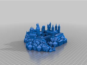 hogwarts castle ender 3 harry potter 3d print model - Mito3D