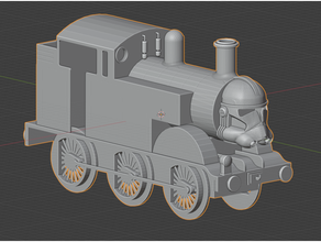 trooper tank engine 3d print model - Mito3D