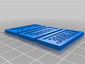 scatola etichette 3d print model - Mito3D