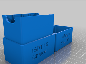 isdt uc4 18w 15a 1s usb charger storage box 4 chargers 3d print model - Mito3D