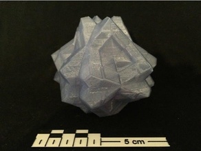 Mandelknolle Polygon fraktal 3d Mathematik Kunst 3d print model - Mito3D