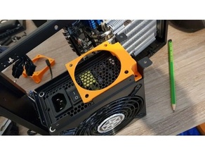 a4 sfx psu ventilador soporte 60x60x10 15 3d print model - Mito3D
