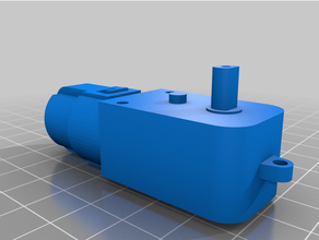 template mini plastic dc gearmotor model dcmotor motor design aid gearbox robotics 3d print model - Mito3D