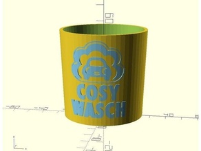 shot glass generator openscad parametric 3d print model - Mito3D