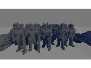 enojado guardias espaciales soldado facilitar 10000+ descargas regalo 40k martillo guerra astra militarum cadian warhammer40k 40000 3d print model - Mito3D