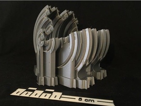 döner koch kar tanesi Kutu fraktal Sanat tasarım matematik 3d print model - Mito3D