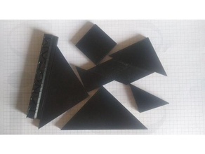 tangram 3d cd portable 3d print model - Mito3D