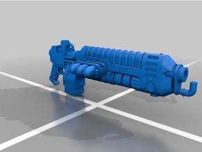 uzun Aralık Sıcak gaz tabanca Robofiller becerikli tamirci karanlık Skitarii Warhammer 40k 3d print model - Mito3D