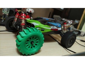 pagaia pneumatici 1 14 rc macchine wltoys 144001 buggy passatempo fango macchina sabbia neve ruota ruote 3d print model - Mito3D