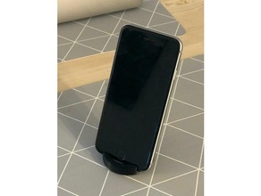 circular phone ficar pé maçã Iphone samsung 3d print model - Mito3D