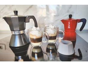 Moka Topf Trichter Stand Halter Unterstützung Kaffee 3d print model - Mito3D
