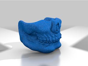 aria morbido maschera cranio airsoft accessori osso umano 3d print model - Mito3D