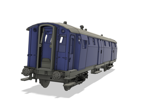nederlandse spoorwegen div bagagerijtuig - stalen spoor 1 32 3d print model - Mito3D