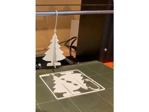 Natale albero ornamento carta fusion360 3d print model - Mito3D