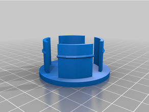 tuyau tube casquette 48mm 2x32mm échafaudage 3d print model - Mito3D