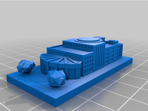Greeblecity Messe Center 3d print model - Mito3D
