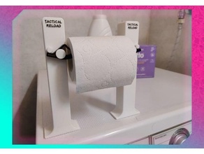 counter version quick reload toilet paper holder 3d print model - Mito3D