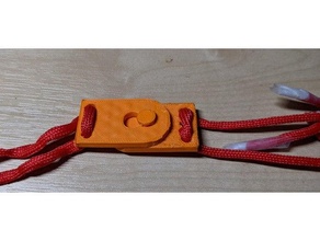 basic hole peg catch makeshift parachord belt 3d print model - Mito3D
