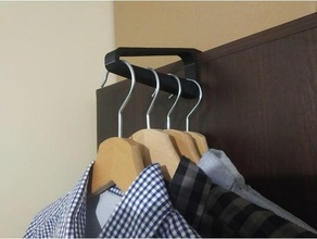 edge cloth hanger clothes dryer hook shirt wall 3d print model - Mito3D