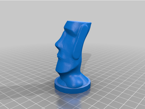 rendere roa roccia mover Pasqua isola scacchi 3d print model - Mito3D
