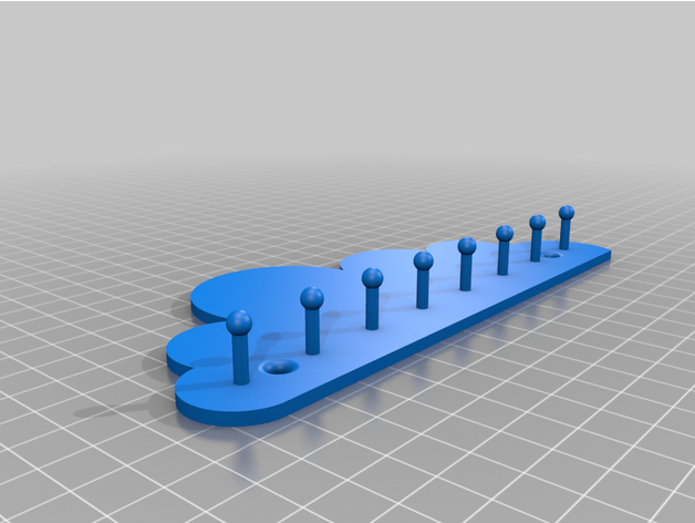 parete gioielleria titolare supporto nube montare 3D print model - Mito3D