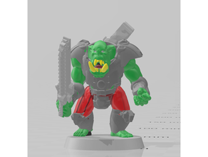 star orc mercs dnd gaming male miniature roleplaying starfinder tabletop ttrpg wargaming 3d print model - Mito3D