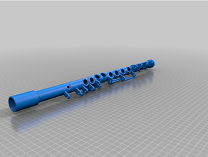 stp exploded view flute 3d print model - Mito3D