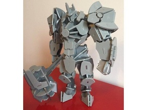reinhardt 3d puzzle assembly required decoration figurine lasercut overwatch 3d print model - Mito3D